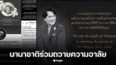 นานาชาติร่วมไว้อาลัยพระพันปีหลวง 24 ตุลาคม 2568