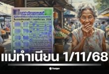 10 เลขดัง เลขเด็ด แม่ทำเนียน หวยงวด 1 พฤศจิกายน 2568 อันดับ 1 คือ 89 พบเลข 59, 23, 72, 79, 68, 89 ตรงกับกระแสผู้ค้า 5 ภาค ชี้ทิศทางตลาดโค้งสุดท้าย