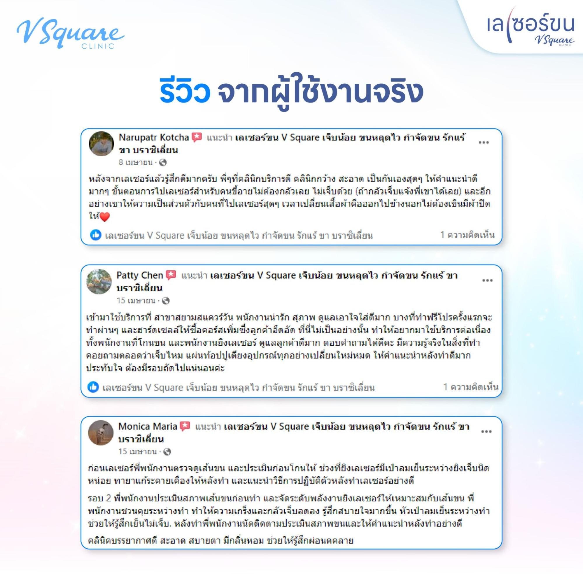 เลเซอร์ขนรีวิว