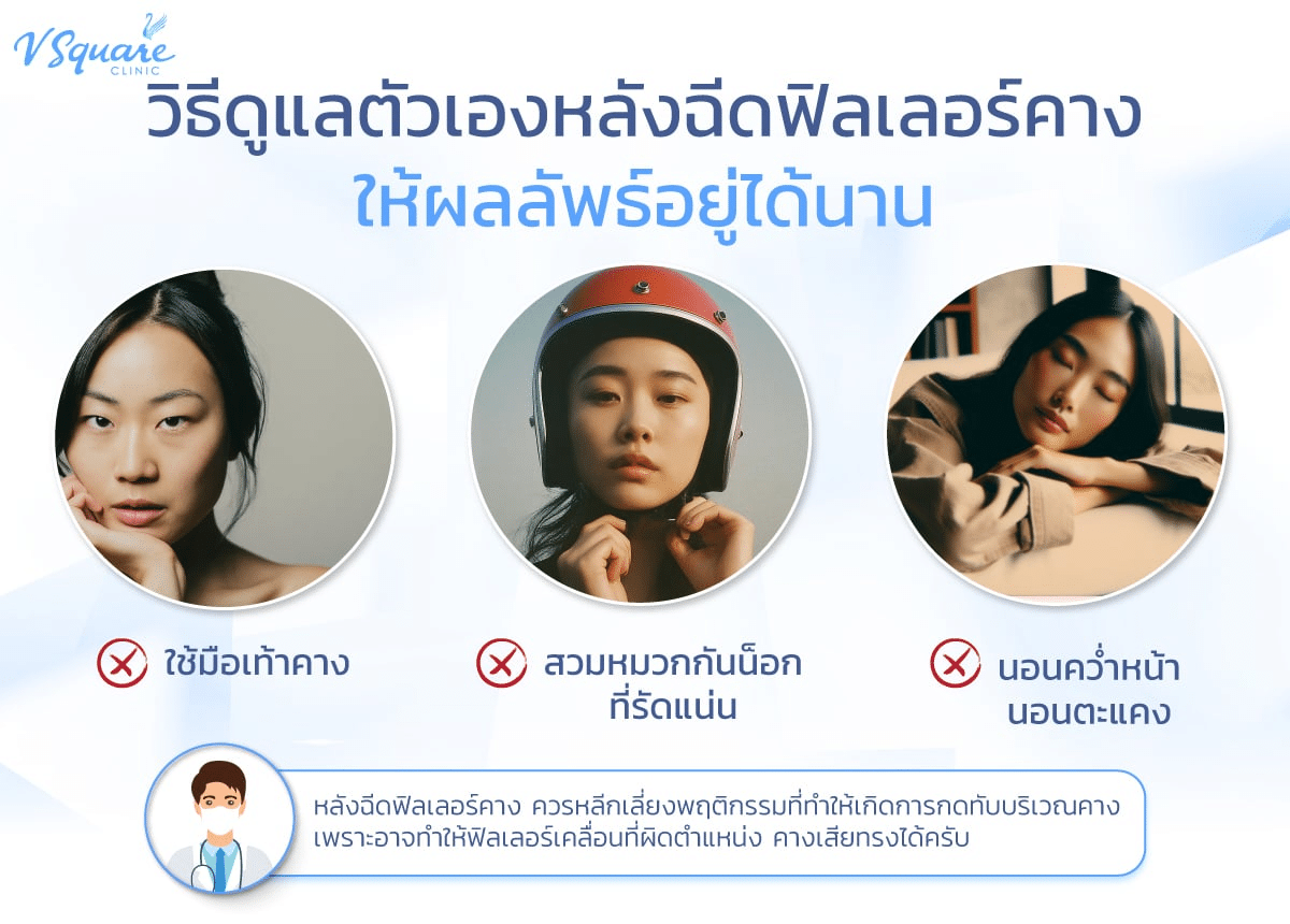 การดูแลตัวเองหลังฉีดฟิลเลอร์คาง