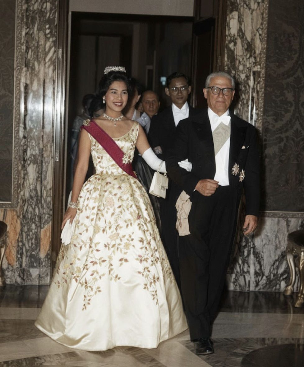 ปิแอร์ บัลแมง กับสมเด็จพระพันปีหลวง