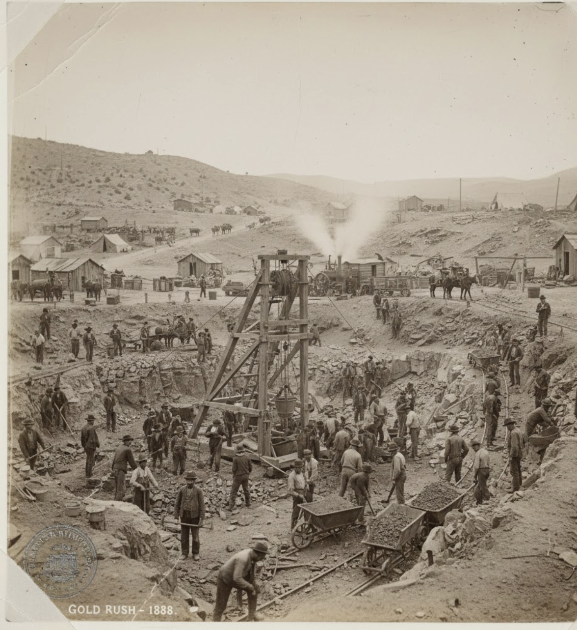 เหมืองแร่แรร์เอิร์ธในหสรัฐอเมริกา ปี 1888