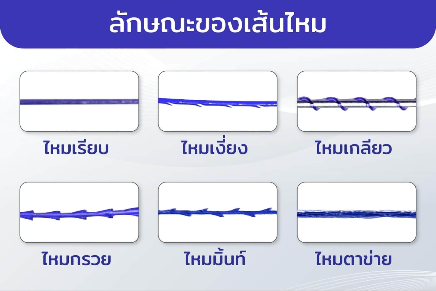 ลักษณะเส้นไหม