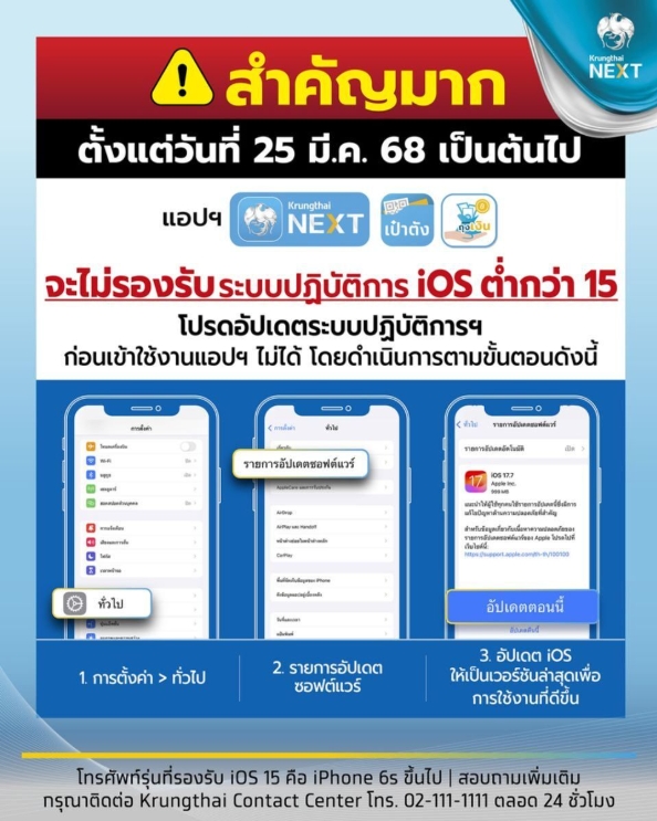 เช็กด่วน มือถือรุ่นเก่า ระวังอดได้เงิน คนละครึ่งพลัส สเปกต่ำแอปฯ ไม่รองรับ-2