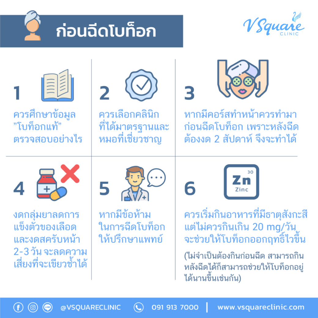 เตรียมตัวก่อนฉีดโบท็อก ที่ไหนดี