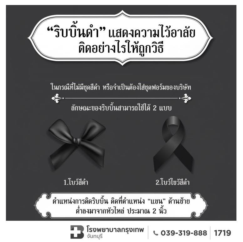 เพื่อแสดงความอาลัยและความเคารพอย่างเหมาะสม