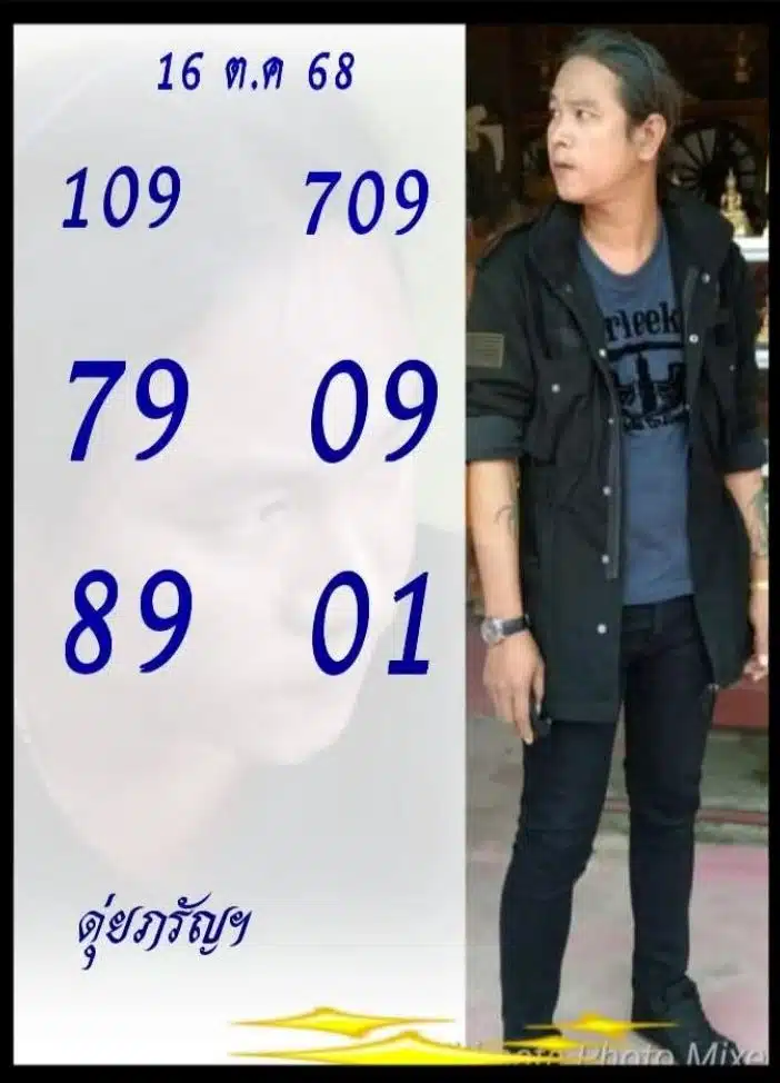 เลขเด็ด ดุ่ย ภรัญฯ 16 10 68