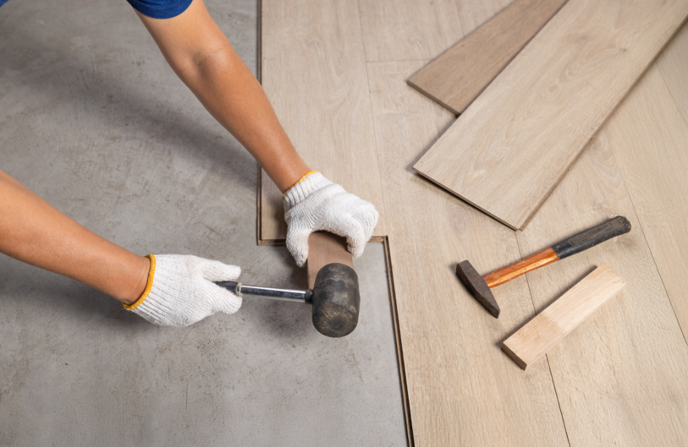 วิธีปูกระเบื้องยางแบบทากาว