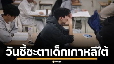 วันชี้ชะตา! นักเรียนเกาหลีใต้ เข้าสอบ &quot;ซูนึง&quot;กว่า 5.5 แสนคน สูงสุดในรอบ 7 ปี