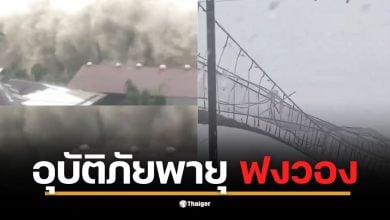 คลิประทึก! พายุ "ฟงวอง" ซัดฟิลิปปินส์ สะพานแขวนแกว่งราวกับกระดาษ คลื่นยักษ์ถล่มชายฝั่ง หลังขึ้นฝั่งแล้วที่ออโรรา