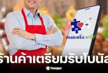 รัฐบาลไฟเขียวคนละครึ่งพลัสเฟส 1.5 แจกโบนัสร้านค้า 2,000 บาท