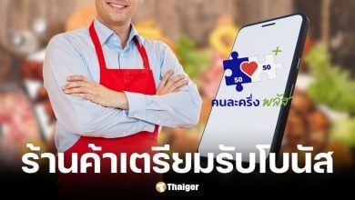 รัฐบาลไฟเขียวคนละครึ่งพลัสเฟส 1.5 แจกโบนัสร้านค้า 2,000 บาท