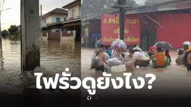 ไฟดูดตอนน้ำท่วม