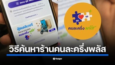 สรุปวิธีค้นหาร้านอาหารที่เข้าร่วม "คนละครึ่ง พลัส" 2568 บนแอปพลิเคชั่นฟู้ดเดลิเวอรี่ ทั้ง Grab, LINE MAN และ Robinhood Food