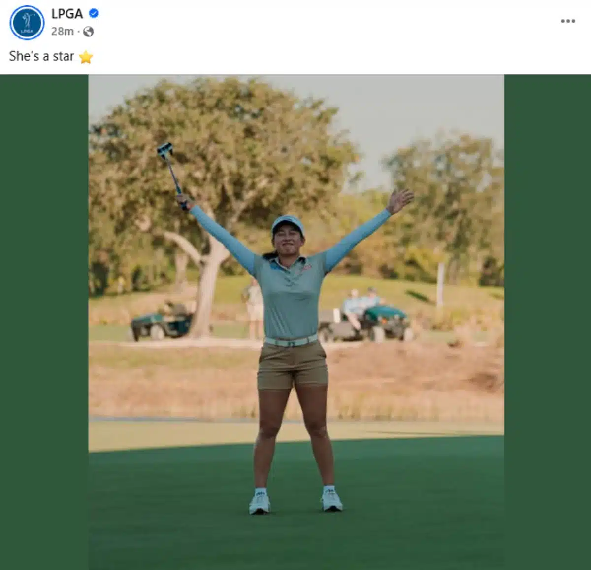 เพจ LPGA ลงโพสต์จีโน่