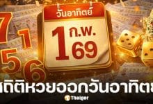 สถิติหวยออกวันอาทิตย์ งวด 1 ก.พ. 69 รวมหมวดเลขท้าย 2 ตัว 3 ตัว ออกซ้ำบ่อย ในช่วง 20 ปีที่ผ่านมา