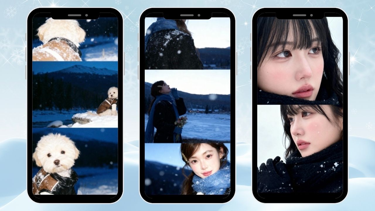 วิธีสร้างรูปวิวหิมะแค่ใช้ AI ในแอปฯ Meitu - 2