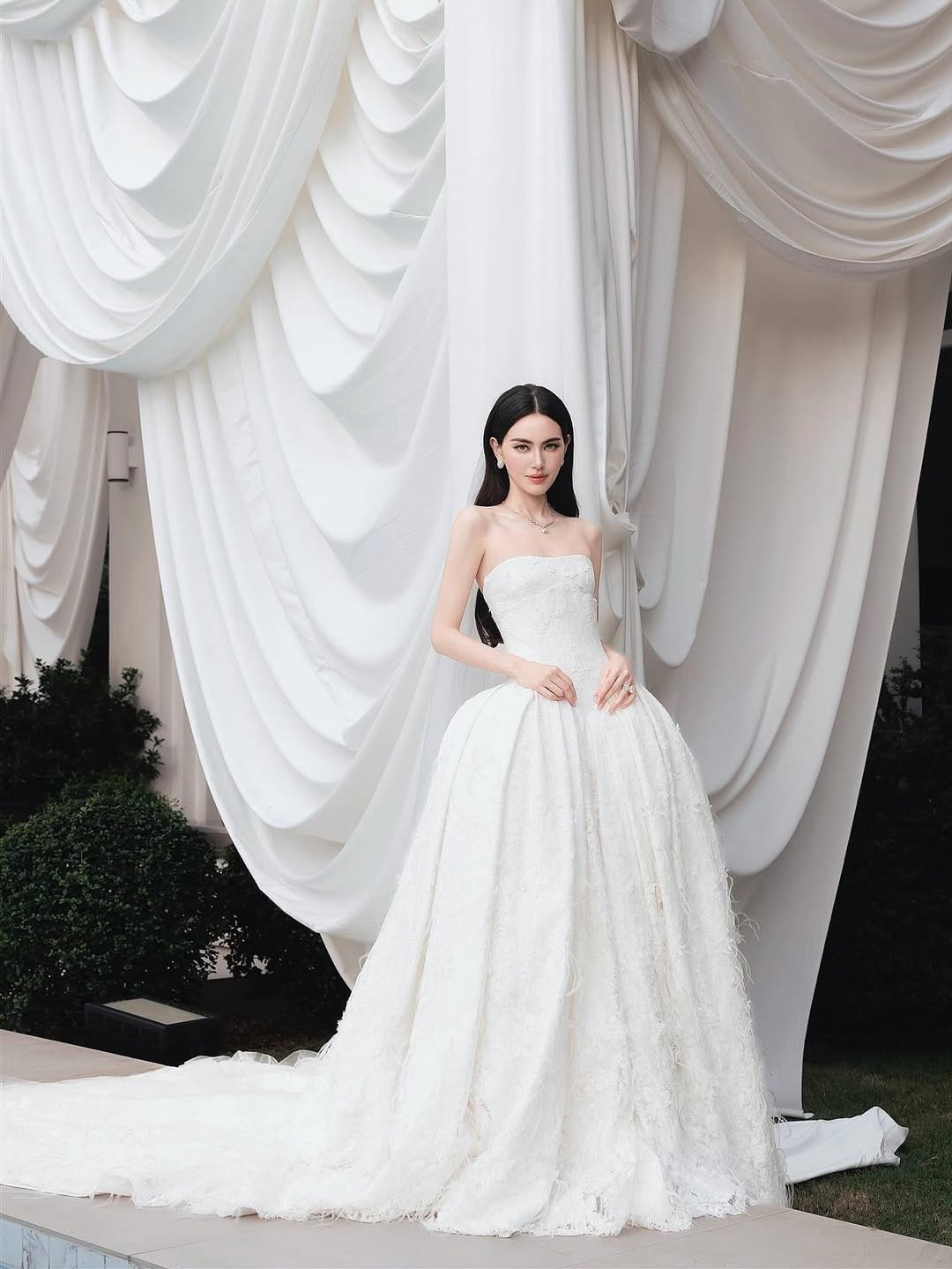 ใหม่ ดาวิกา สวมชุดเจ้าสาว-4