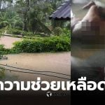 ผู้ป่วยติดเตียงนอกแช่น้ำท่วมสงขลา