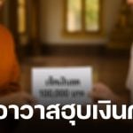 ชาวบ้านฮือไล่ เจ้าอาวาสวัดดังเมืองกำแพงเพชร ซุกเช็คกฐิน 1 แสน อ้างไม่รู้-สุดท้ายจนมุม