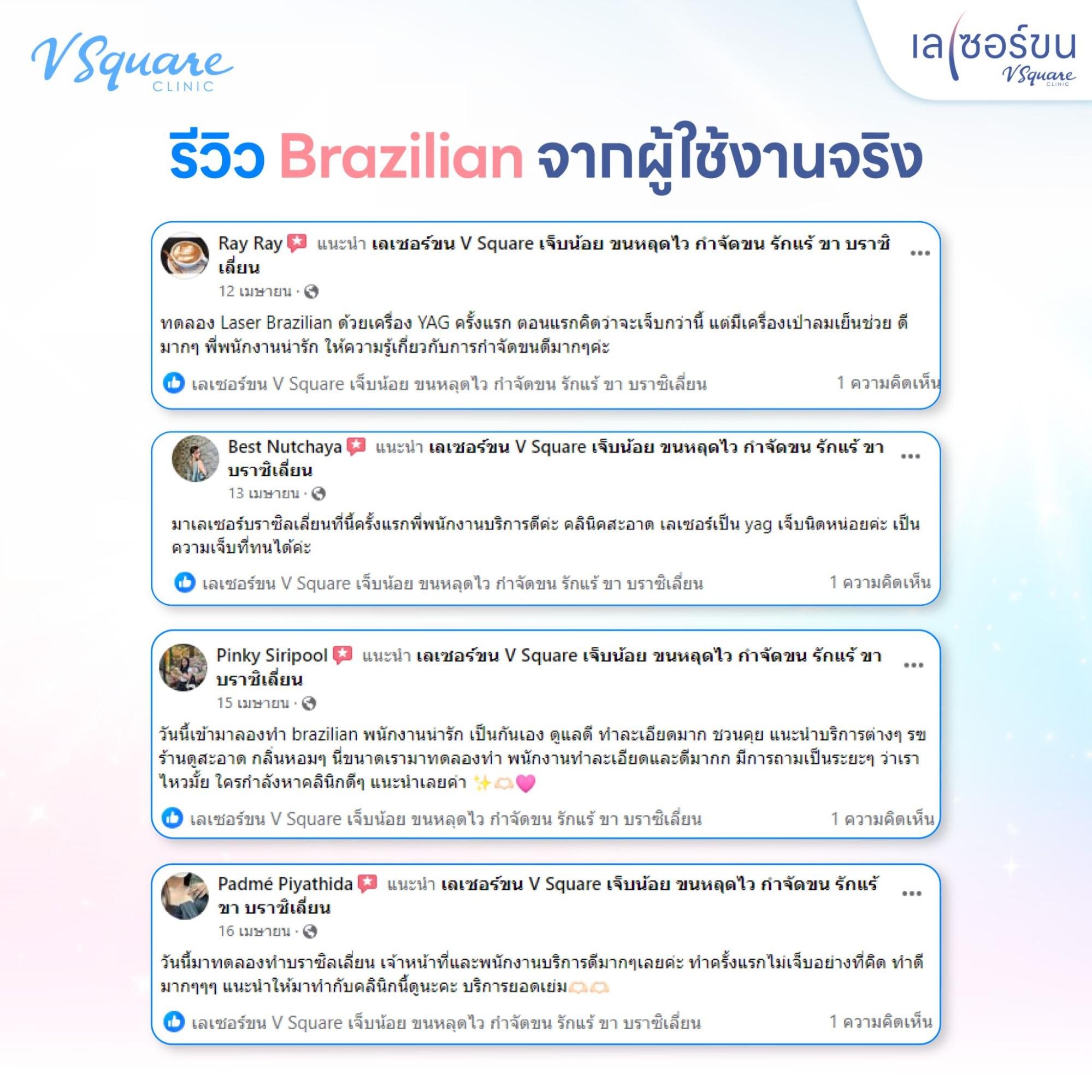 รีวิวเลเซอร์บราซิลเลี่ยน