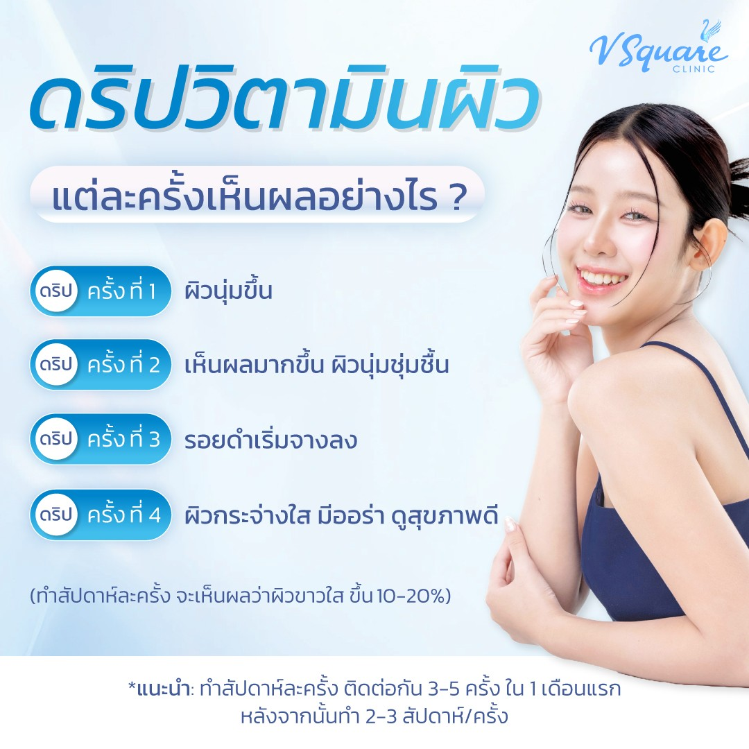 ดริปผิวขาวกี่ครั้ง เห็นผล