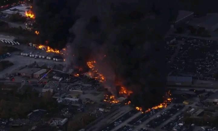 ภาพซากเครื่องบิน UPS 2976 ที่ตกในรัฐเคนทักกี