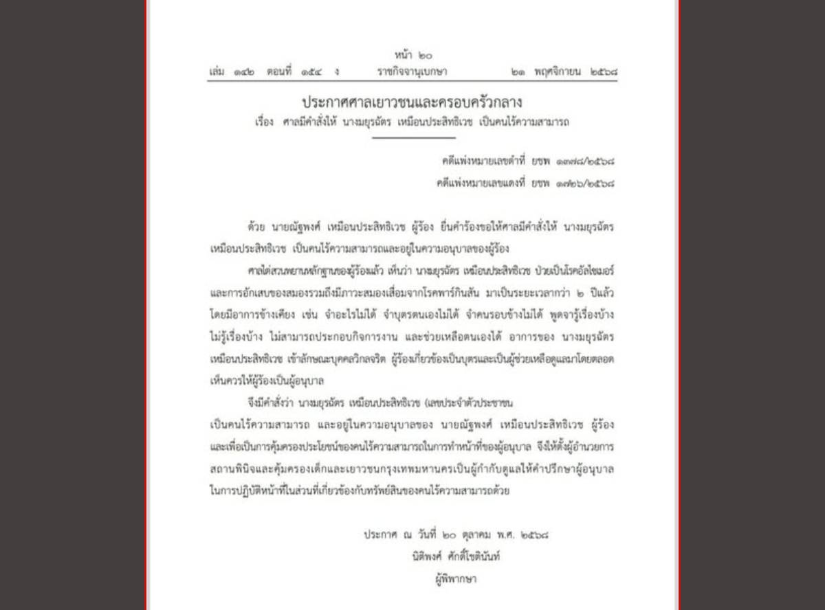 จิ๋ม มยุรฉัตร อัลไซเมอร์