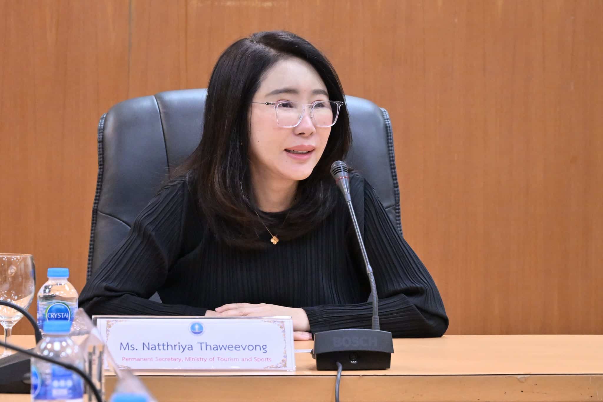 น.ส.นัทรียา ทวีวงศ์ ปลัดกระทรวงการท่องเที่ยวและกีฬ