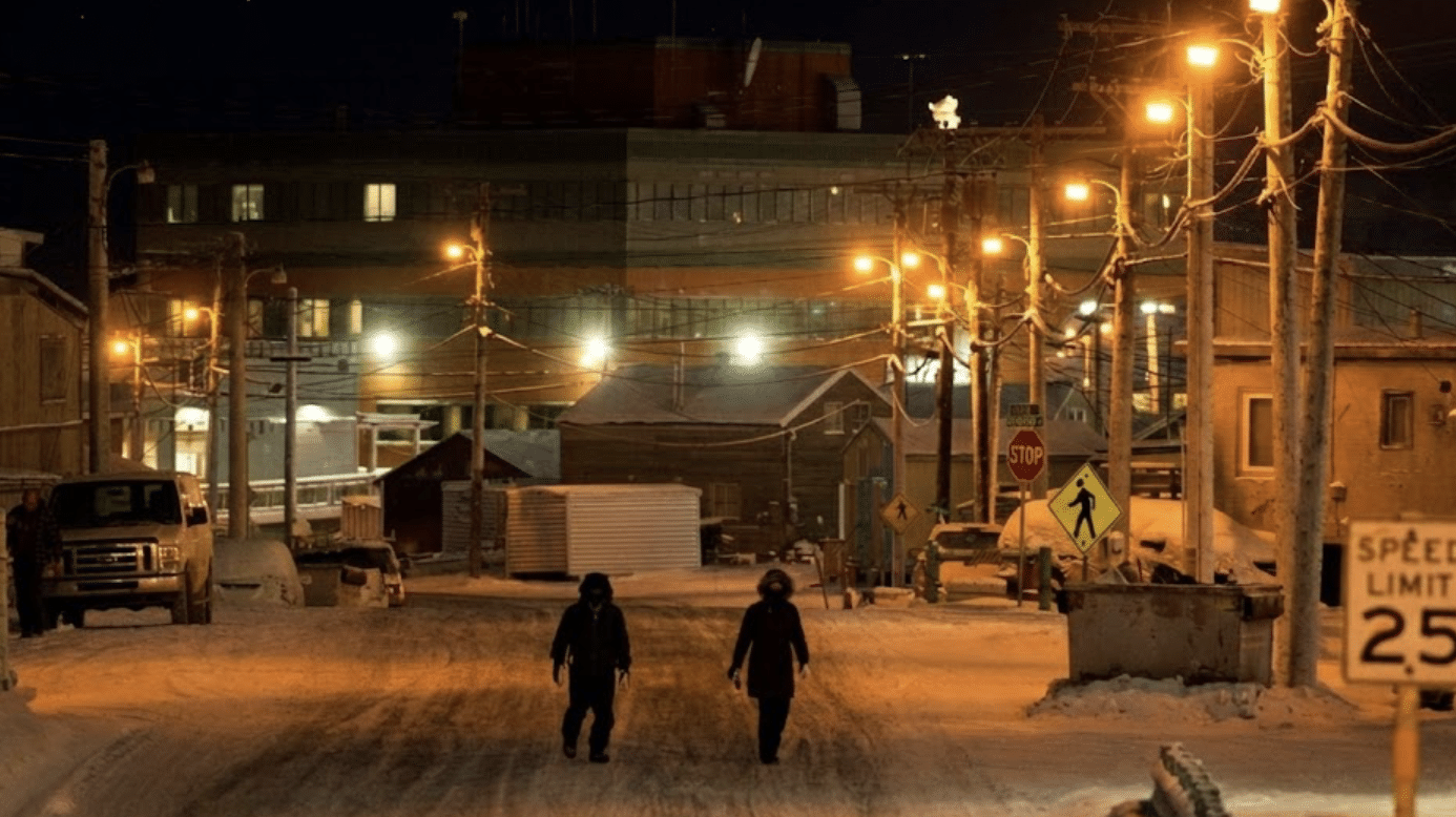 กิจกรรมต่าง ๆ ของชาวอุตเกอาร์วิกในความมืดที่มีแสงสลัว