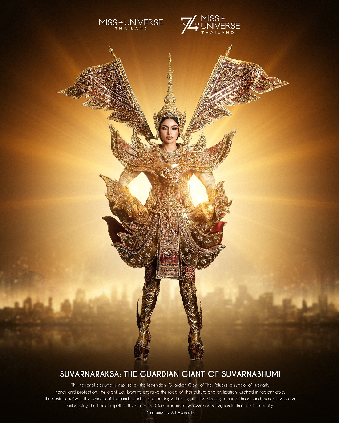 เปิดตัวชุดประจำชาติไทย วีนา ปวีนา สวมวิญญาณ พญายักษ์ ผงาดรอบชุดประจำชาติ MU 2025-1