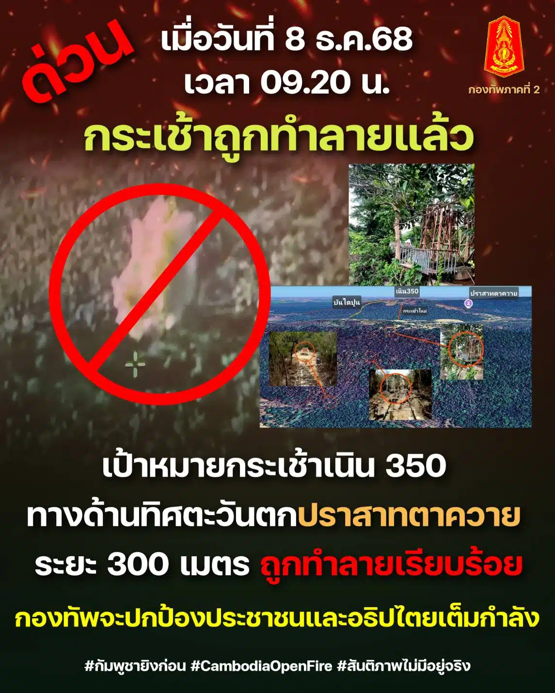 CNN ตีข่าว ไทยโจมตีทางอากาศกัมพูชา ส่อทำลาย 'ข้อตกลงสันติภาพทรัมป์' พังครืน