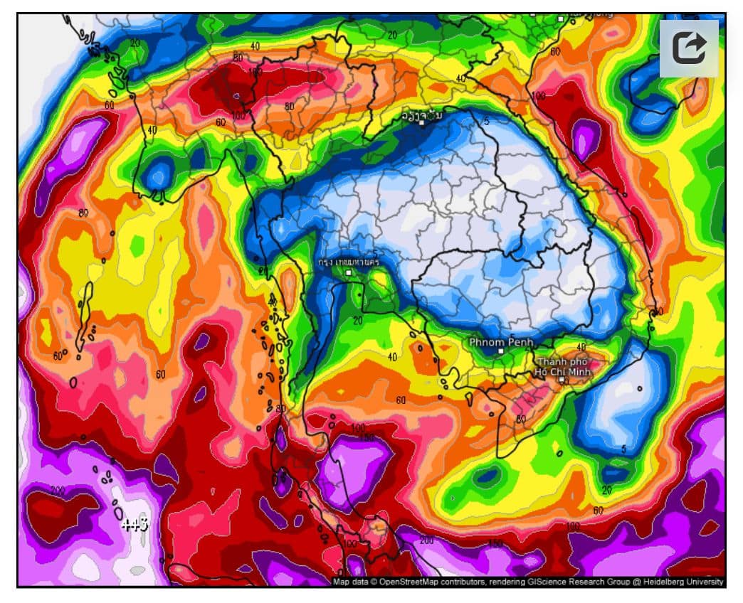 "ที' ลมฟ้าอากาศ" เตือน ภาคใต้เสี่ยงน้ำท่วมรับปีใหม่ "ฝนตกแช่-ข้ามปี" เหนือเจอฝนหนักก่อนหนาว