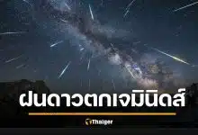 ชวนดู ฝนดาวตกเจมินิดส์ 13-14 ธ.ค. 2568 กี่โมง ทิศไหน งดงามส่งท้ายปี