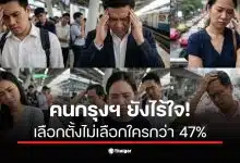 ผลสำรวจ นิด้าโพล พบคนกรุงเทพฯ 47% ยังหาผู้นำที่เหมาะสมไม่ได้