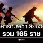 ภาพแสดงการโจมตีของกองทัพไทยที่ทำลายยอดกองทัพกัมพูชา