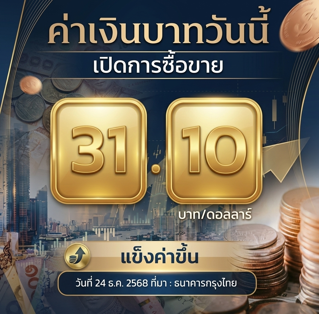 เงินบาทแข็งค่า