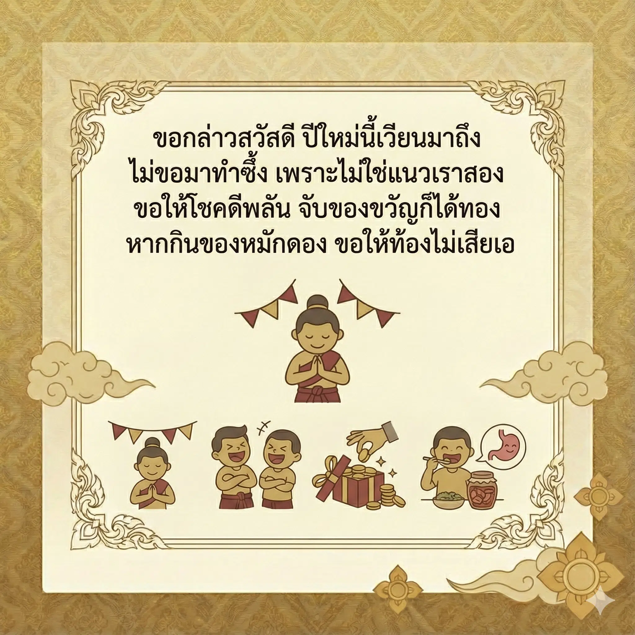 กาพย์ยานี 11 ที่สื่อถึงความสุขในวันปีใหม่ 2569