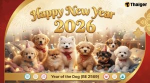 แจกฟรี ภาพสวัสดีปีใหม่ 2569/2026 อวยพรปีใหม่ สคส. ให้คนที่รัก