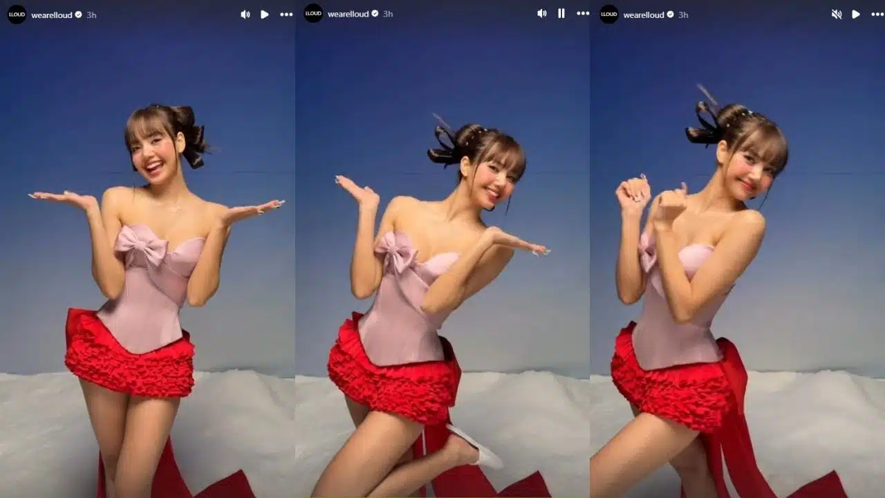 ลิซ่า BLACKPINK แจกความสดใสรับคริสต์มาส