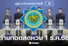 ถ่ายทอดสดหวย 1 ธันวาคม 2568