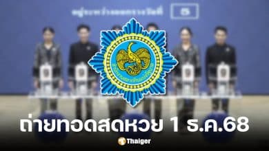 ถ่ายทอดสดหวย 1 ธันวาคม 2568