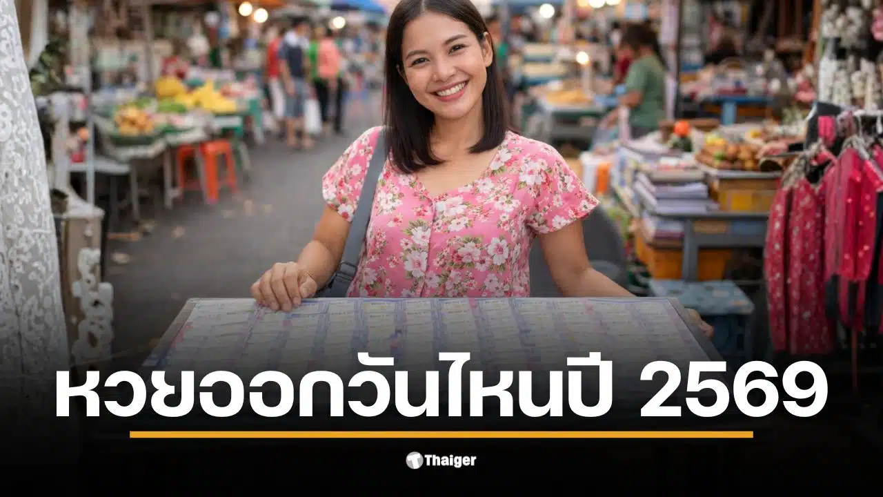 ภาพแสดงการประกาศวันหวยออกวันไหน 2569 โดยกองสลากฯ