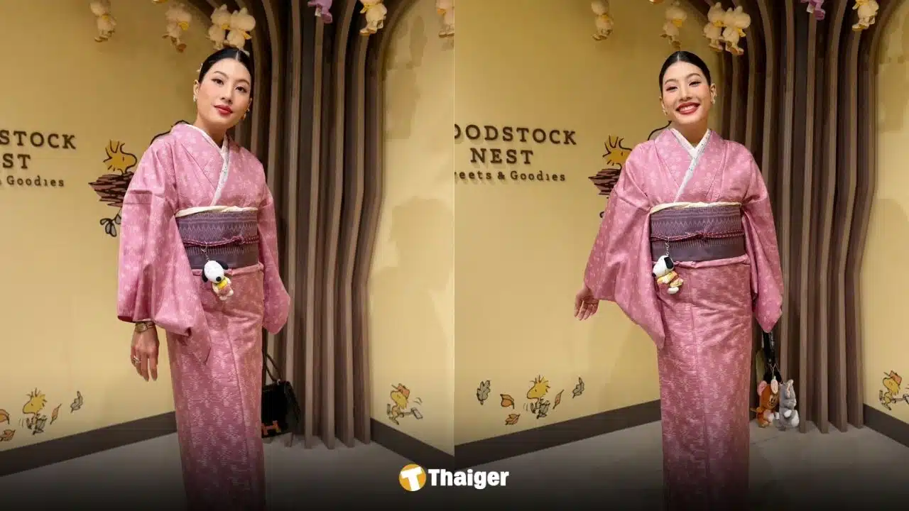 เจ้าฟ้าสิริวัณณวรีฉลองพระองค์กิโมโนตัดเย็บจากไหมไทย