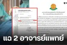 อาจารย์แพทย์ 2 ท่าน มธ