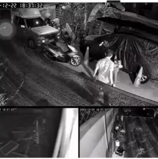 คลิปเหตุการณ์เผยให้เห็นพ่อกระทืบลูกสาวกลางถนน