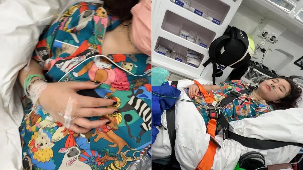 ลูกสาวเสนาลิงป่วยหนักที่จีน