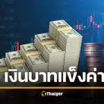 เงินบาทแข็งค่า ผิดปกติ แตะ 31.15 บาทต่อดอลลาร์ ทุบสถิติรอบ 4 ปีครึ่ง