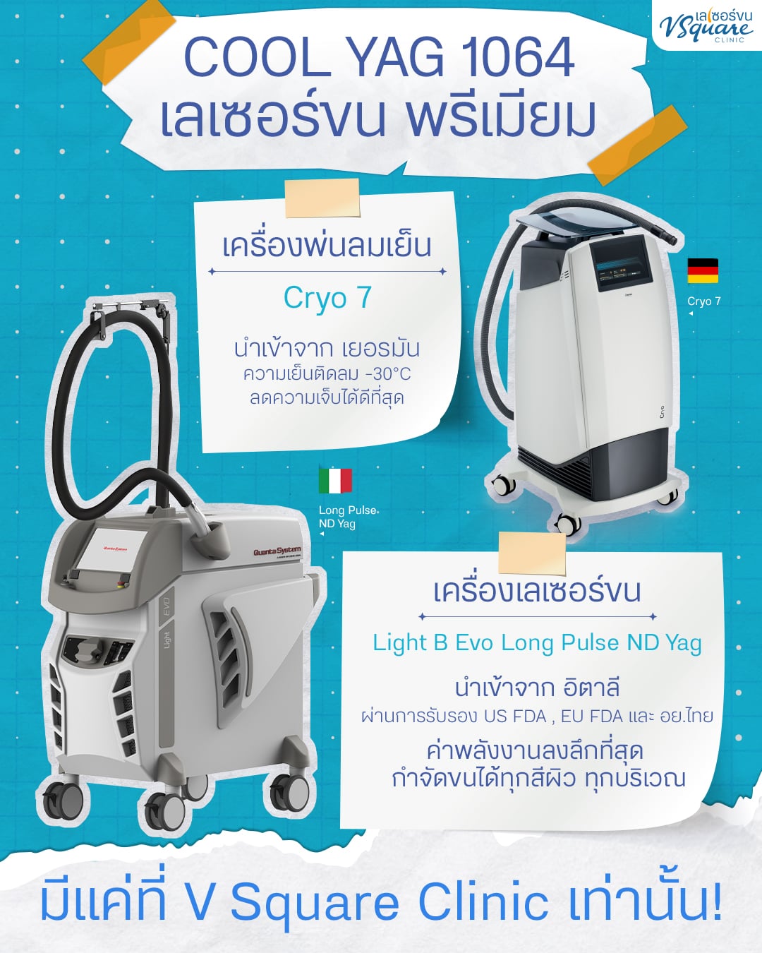 เลเซอร์ขน Cool Yag 1064