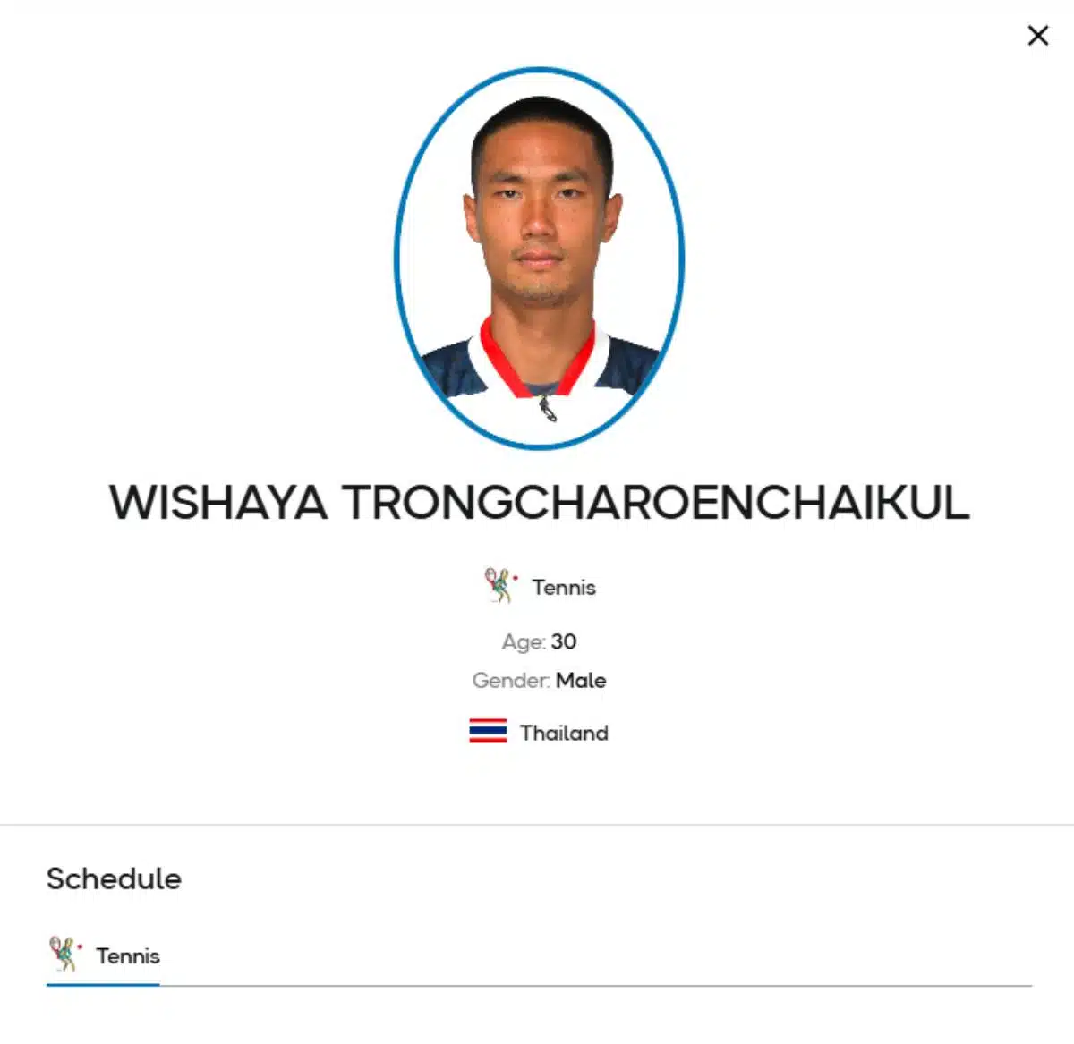 นักเทนนิสอยุ 70 ปี เพราะเว็บไซต์ทางการซีเกมส์ระบบผิดพลาด